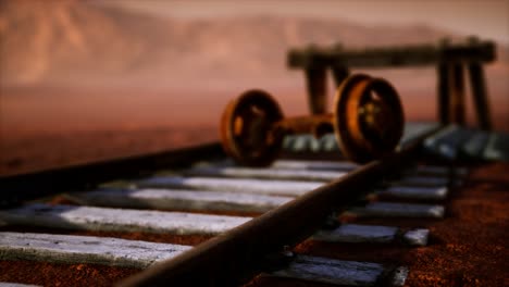 Abandoned-railway-tracks-in-the-desert